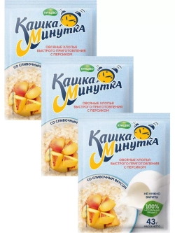 Кашка Минутка со сливками в ассортименте х 15 штук