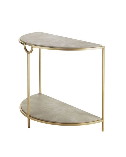 Бежевая полукруглая консоль “Мэгги”