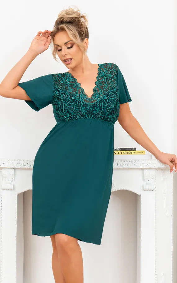 Melania nightdress plus Green