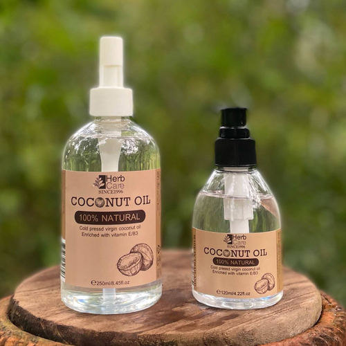 100 % кокосовое масло с дозатором 100% Natural Coconut Oil HerbCare
