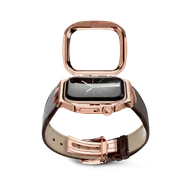 Корпус для Apple Watch ROYAL45 -  Rose Gold Brown Leather