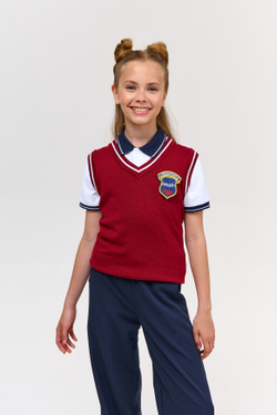 Жилет школьный вязаный (с липучкой)