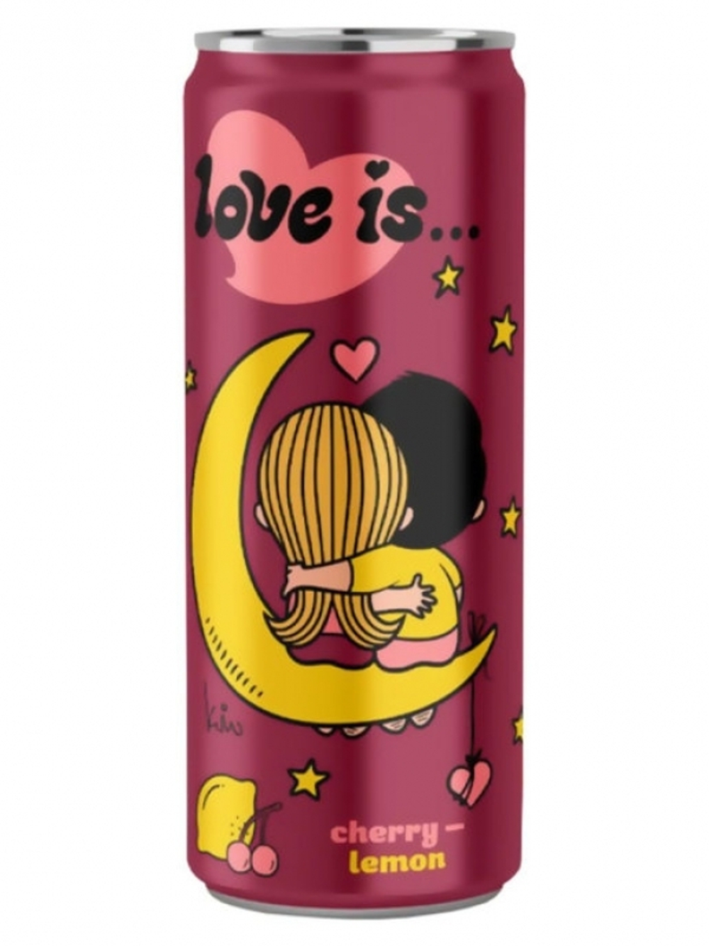 Напиток газированный Love is Cherry Lemon Вишня-Лимон (Бордовый) 330мл (12)