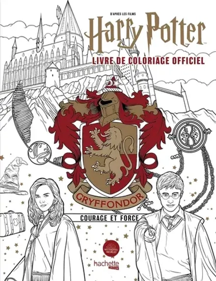 Hachette/ раскраска по номерам/ Harry Potter - Gryffondor - le livre de coloriage officiel