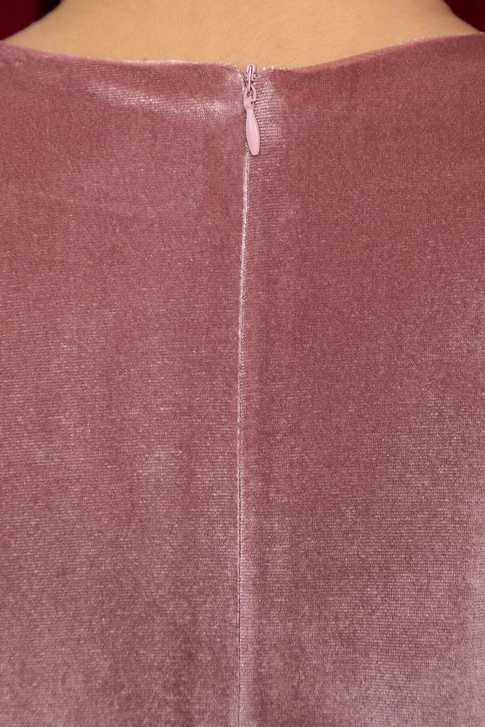 Платье из бархата Нежный цветок (пыльно-розовое) П14658-25М LT Collection