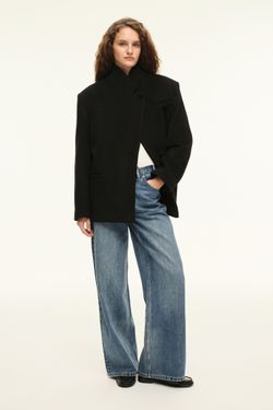 Джинсы с асимметричным поясом (OFFLine Jeans), синие