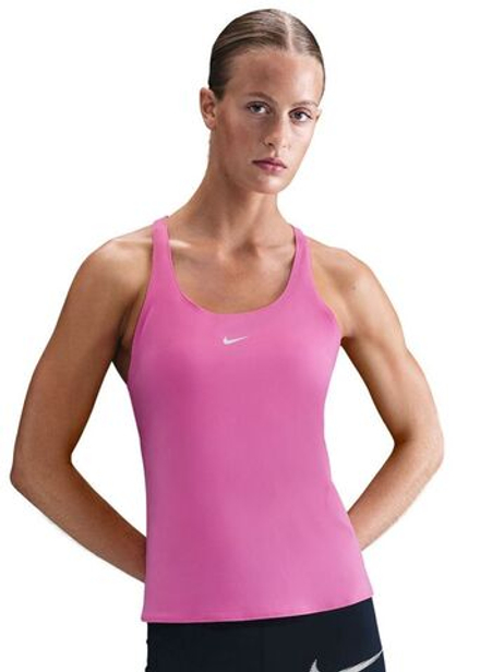 Женский топ теннисный Nike Dri-Fit Pro Tank - playful pink/white