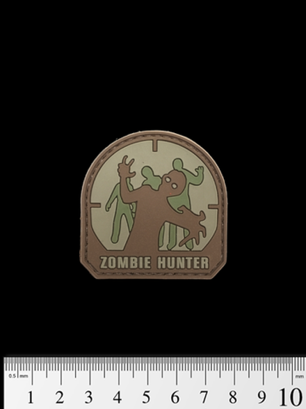 Шеврон Zombie Hunter малый PVC. Койот