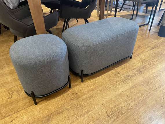 Пуф Midnight 40 см темно-серый