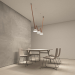 DK5560-WH+BK Cветильник для трека-ремня Belty, серия Flow, со светодиодом, D220*H117мм, 48V DC, 24W, RA90, 120°, 4000K, IP20, белый с черным, алюминий