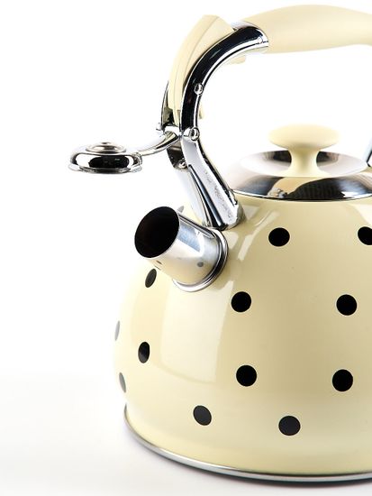 Чайник 3 л. из нержавеющей стали со свистком Kamille KM-0695 горох