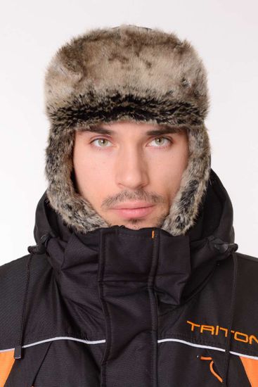 Шапка-ушанка "Winter storm" (чёрн)