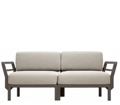 Диван модульный уличный Maximo 2, терра, жемчуг