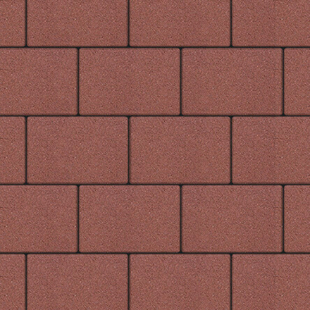 Тротуарная плитка ПРЯМОУГОЛЬНИК 300х200 мм - Стандарт Красный