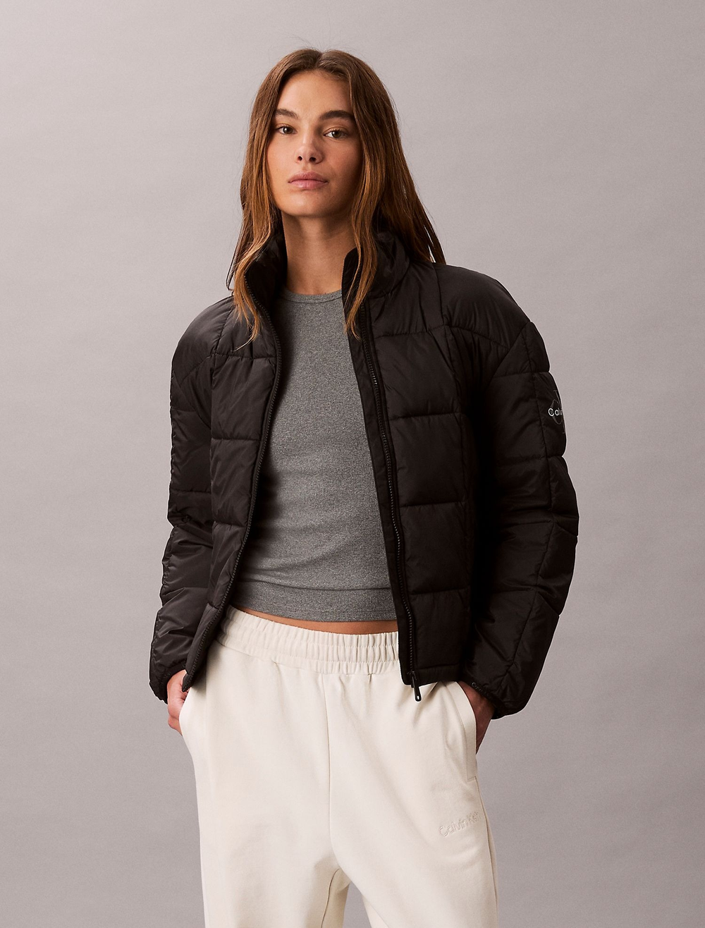 Утепленная куртка Calvin Klein Lightweight Puffer Jacket Black