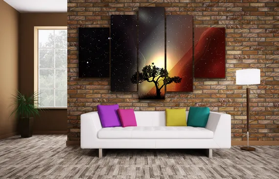 Модульная картина "Звездное небо"