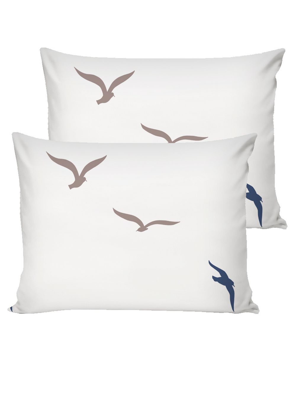 Наволочка комплект 2шт перкаль Сказка "Чайки (компаньон)" 50x70 см на молнии