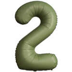 Шар фольгированный Цифра 2 101 см (Зеленый)