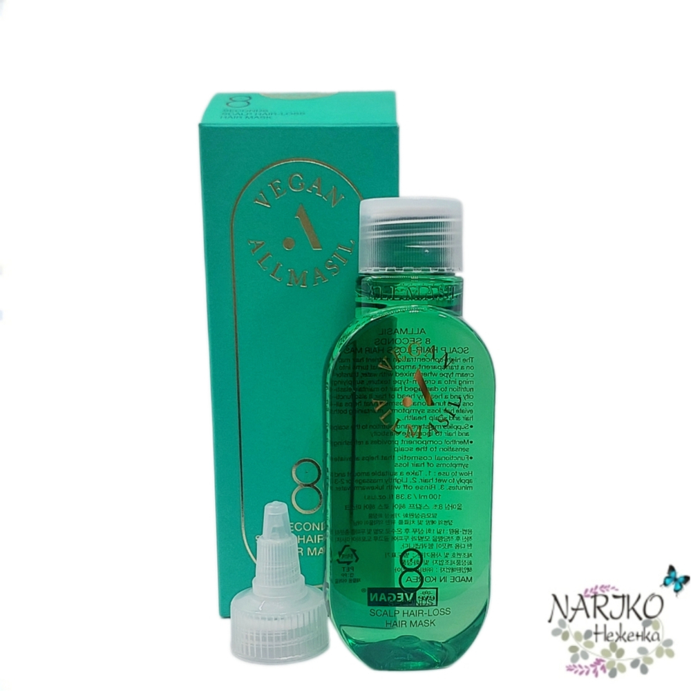 Маска против выпадения волос ALLMASIL 8 Seconds Scalp Hair-Loss Mask, 100 мл.
