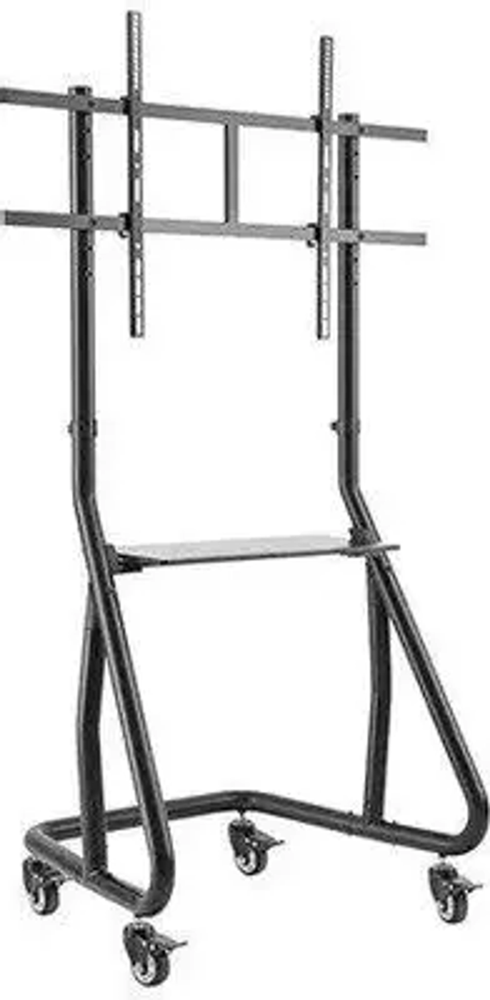 Подставка для телевизора Ultramounts UM298 черный 60"-105" макс.100кг напольный мобильный