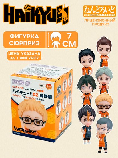Фигурка Anime Nendoroid Surprise Волейбол!! Karasuno Edition 1шт. 7см. 4580590201170