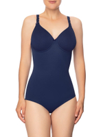 Боди с чашками-спейсер на каркасах (Размер: 100D) (Цвет: синий)