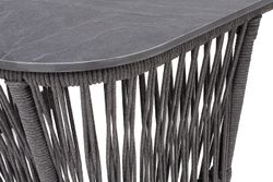 "Лугано" журнальный стол 76х76 H55 см из HPL, цвет "серый гранит"