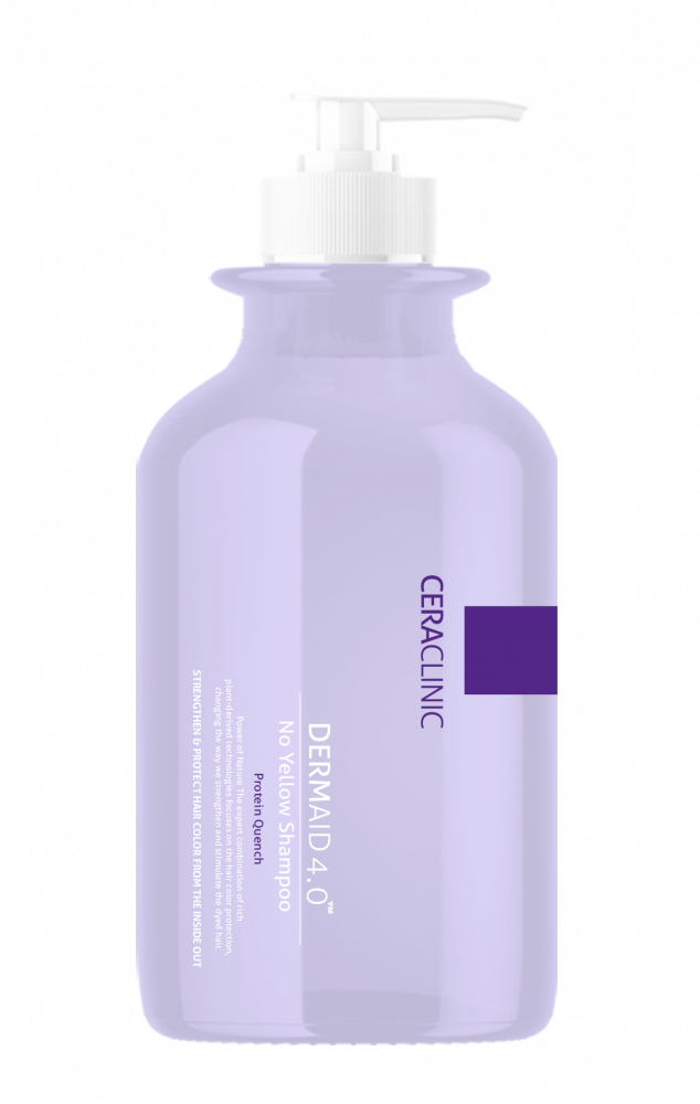 Шампунь для волос СERACLINIC Против желтизны DERMAID 4.0 No Yellow Shampoo Protein Quench 500 мл