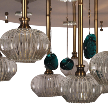 Люстра потолочная MANNE PL.7442-12+5(BR) d60