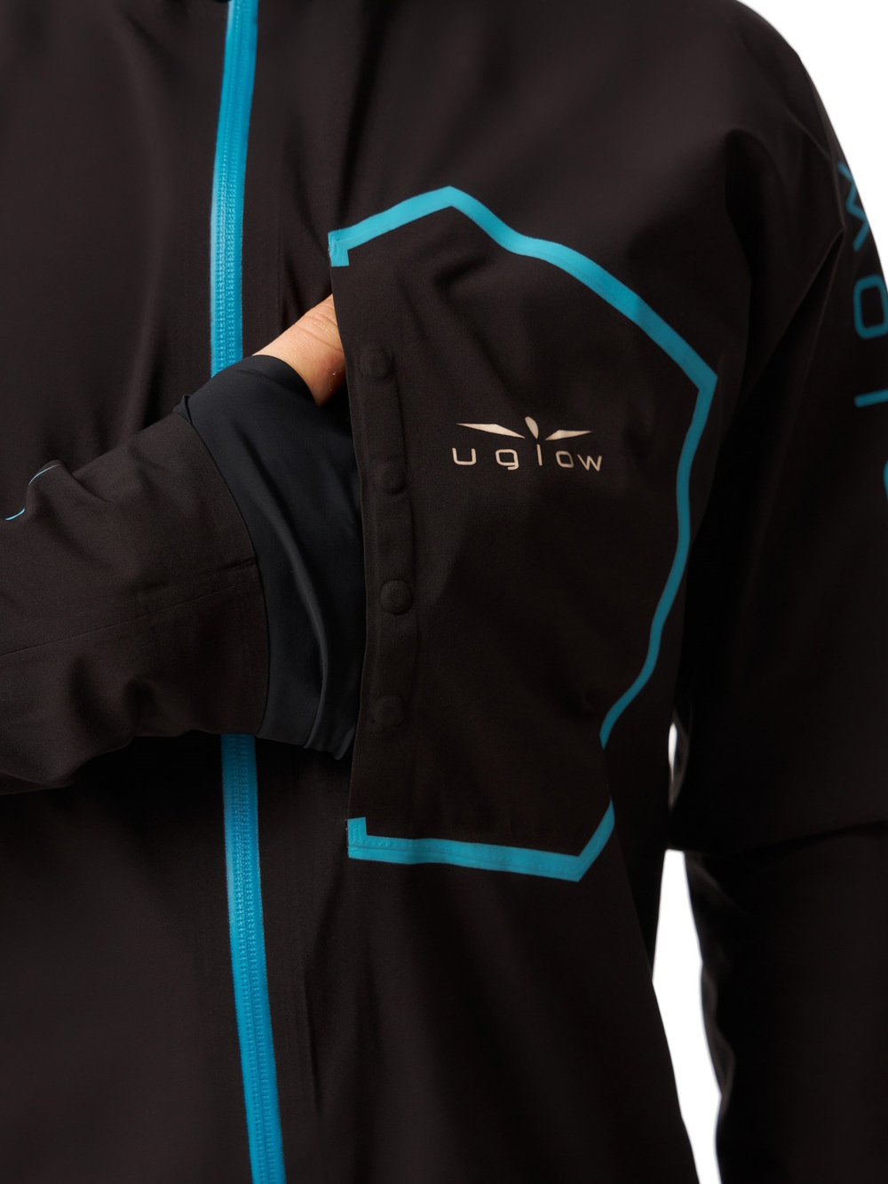 КУРТКА МУЖСКАЯ RAIN JACKET 25K WR / 35K MVP | BLACK SKYBLUE
