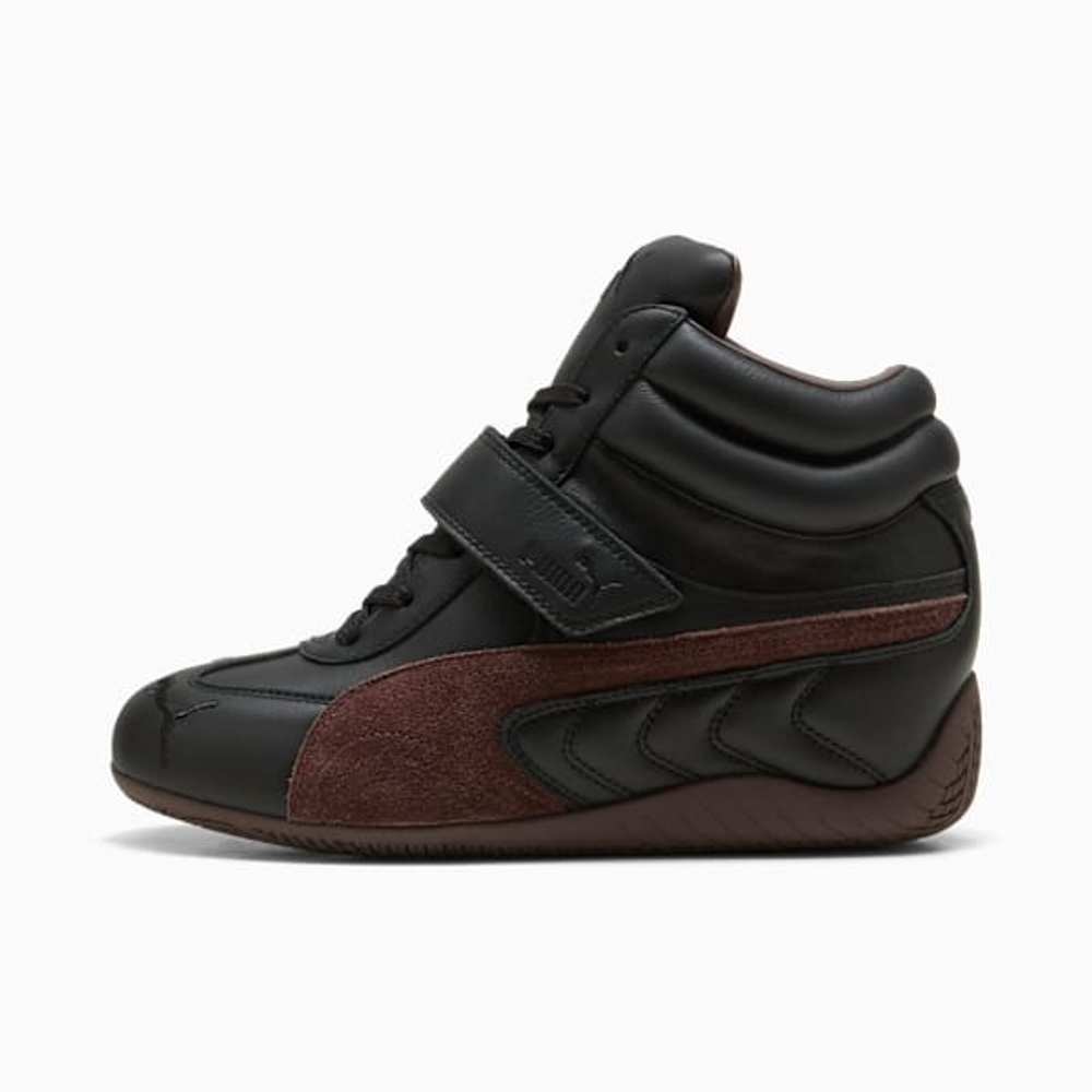 PUMA Женские кроссовки Speedcat Wedge, черный/коричневый