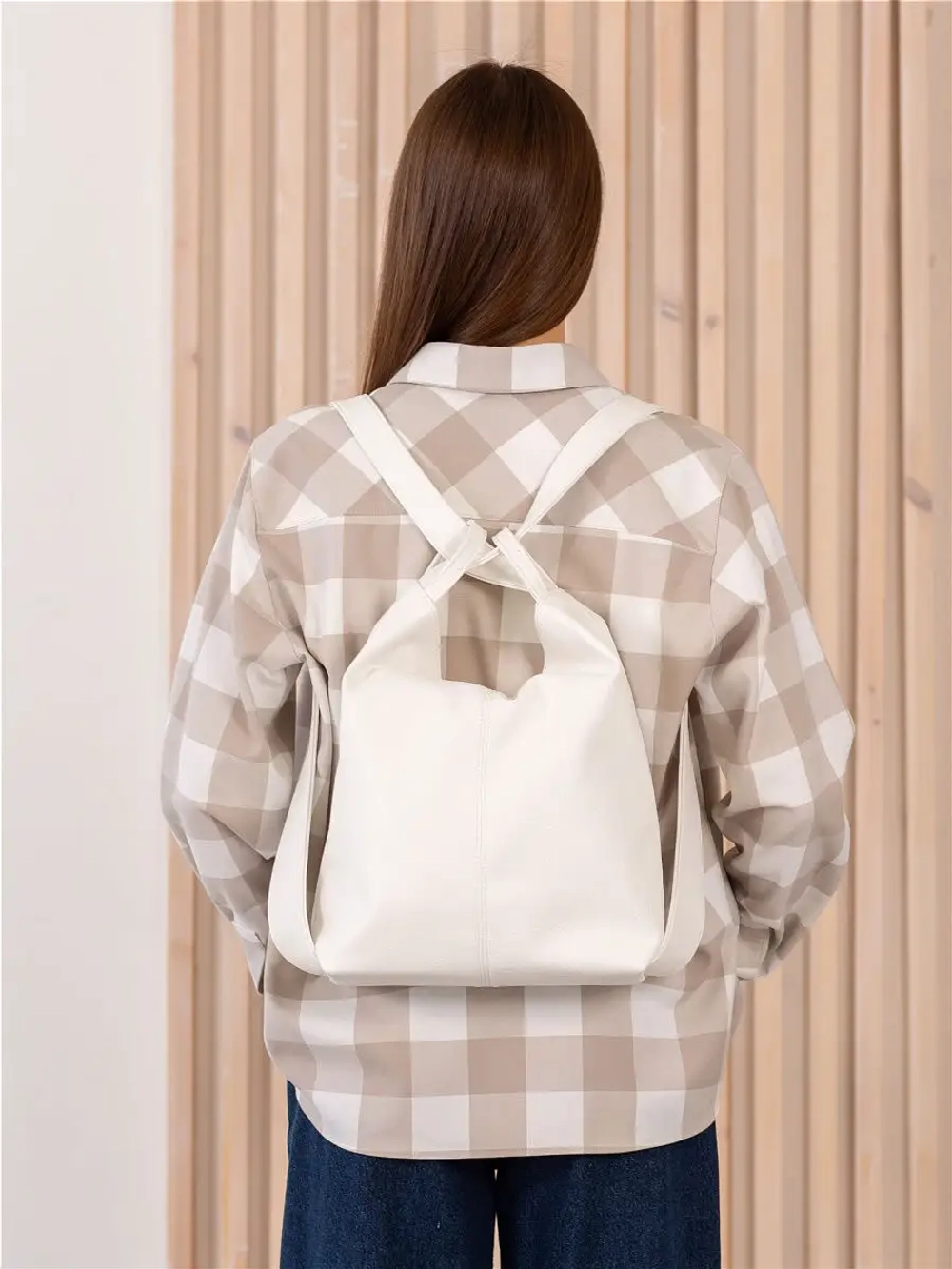 Сумка женская рюкзак через плечо на ремне кожаная спортивная для школы и повседневная для женщины