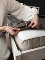 Простыня на резинке 200*90*25 SQUARE CLASSIC, 100% хлопок