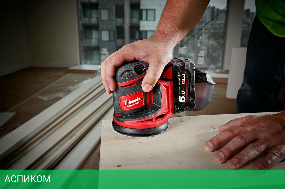 Эксцентриковая шлифмашина Milwaukee M18 BOS125-502B (4933464229)
