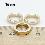 Коннектор-рамка Круг, цвет золото, размер 14 мм, внутренний диаметр 10 мм, цена за 1 шт