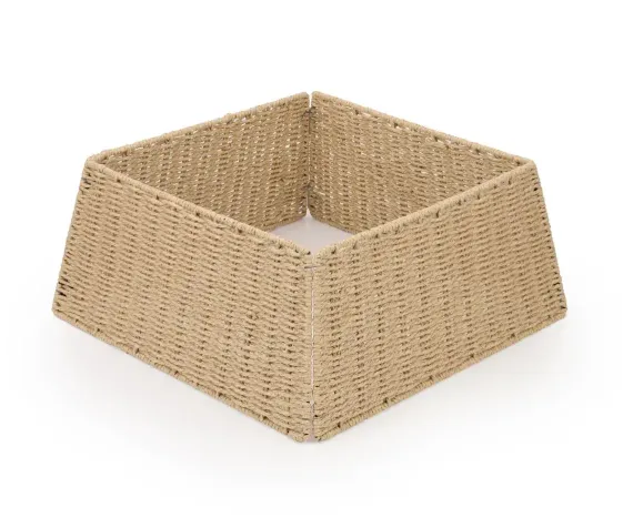 Джутовая корзина под елку 26,5х61х72 см., разборная , Christmas DeLuxe (89816)