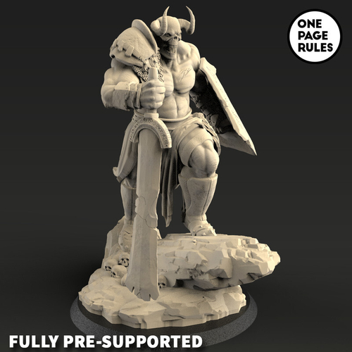 Grand Alliance Chaos Slaves to Darkness Exalted Hero of Chaos миниатюра для dnd, днд, pathfinder, фентези, Настольная игра, НРИ, Варгейм, РПГ