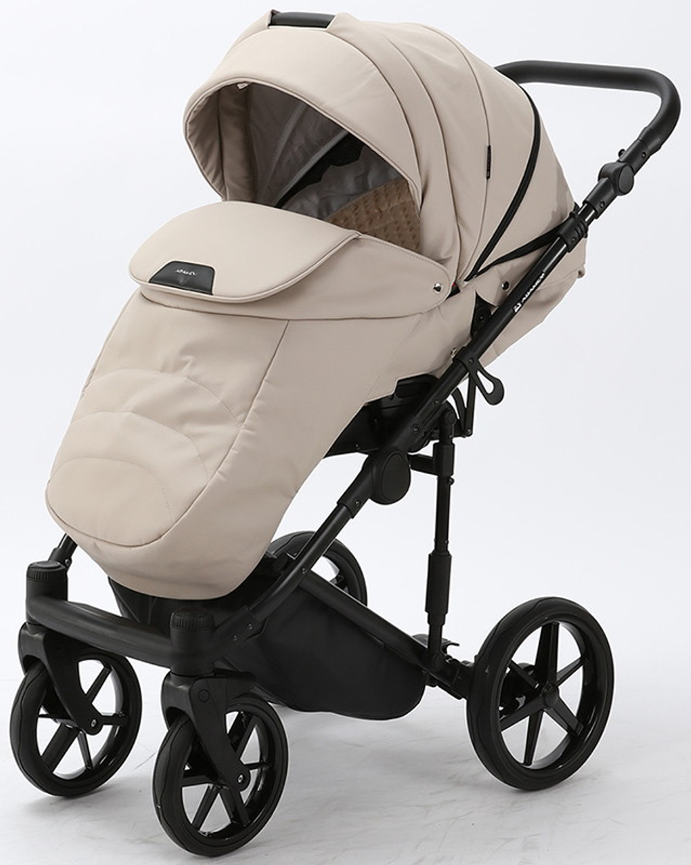 Детская коляска Adamex Zico Deluxe 3 в 1 Z-SA07 СВ.БЕЖ.КОЖА