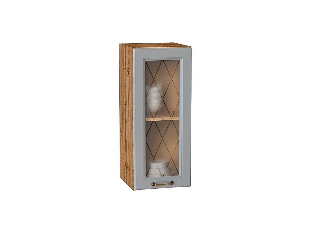 Шкаф верхний с 1-ой остекленной дверцей Ницца