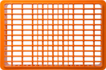 Ящик перфорированный 600×400×150, арт.: 418, объём 28, оранжевый, код: 13434