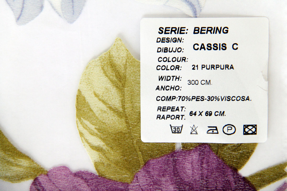 Ткань для штор Bering Cassis (Беринг Классик) C 21 Purple