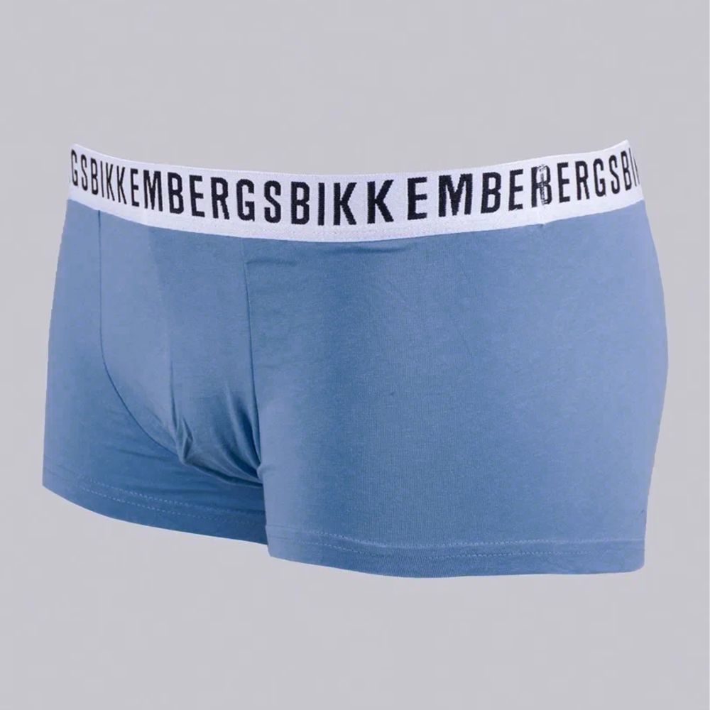 Набор мужских трусов боксеров 3в1 (черные, голубые, зеленые) Bikkembergs BKK61UTR04TR