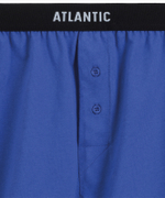 Мужские трусы боксеры Atlantic, набор из 2 шт., хлопок, черный + голубой, 2MBX-093