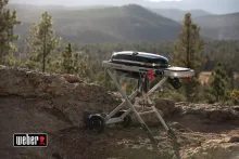 Портативный газовый гриль Weber Traveler, 1 горелка, чёрный
