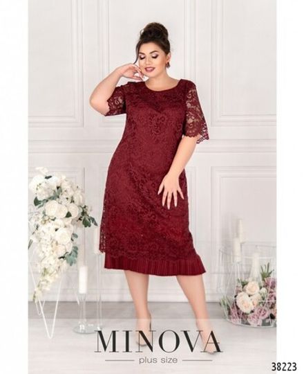 Платье 19-10-марсала Minova Фото 2