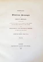 "Portraits of Illustrious Personages of Great Britain"  Edmund Lodge. 1835г.