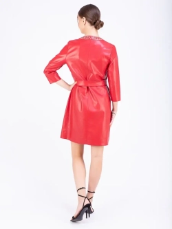 Платье женское кожаное, платье  экокожа