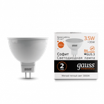 Лампа Gauss LED Elementary MR16 3.5W 290lm 3000K GU5,3 13514