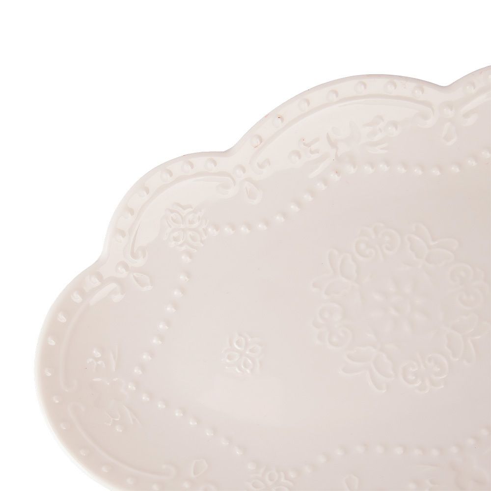 Блюдо " " 24х15,5х2см (min12) (фарфор) (транспортная упаковка)