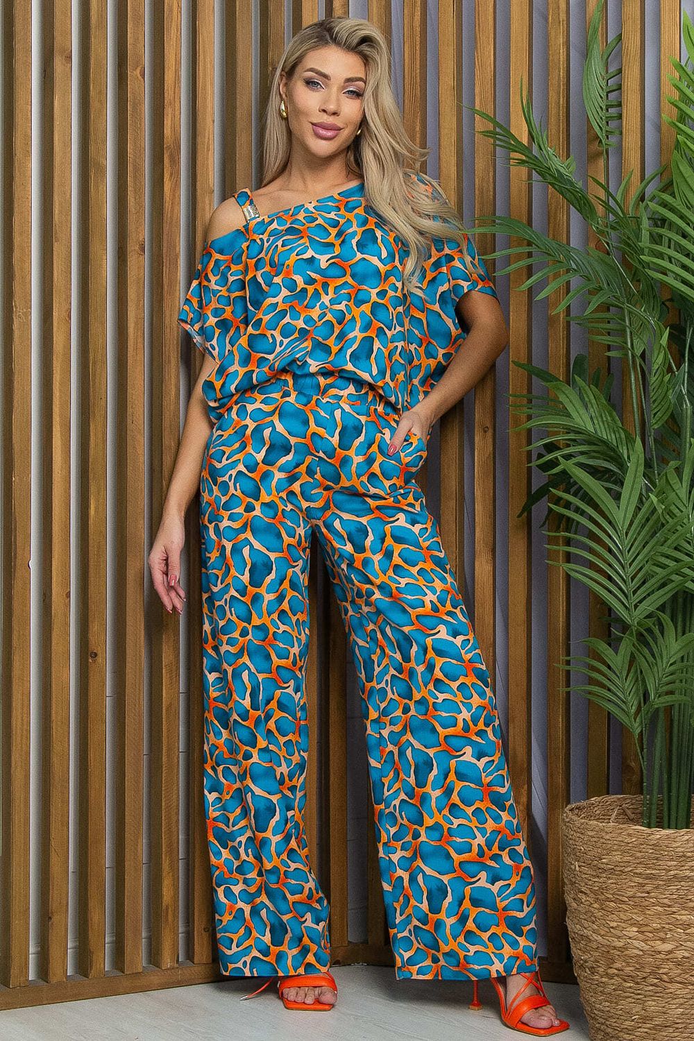 Костюм Асвари (голубо-оранжевый) К13457-5М LT Collection